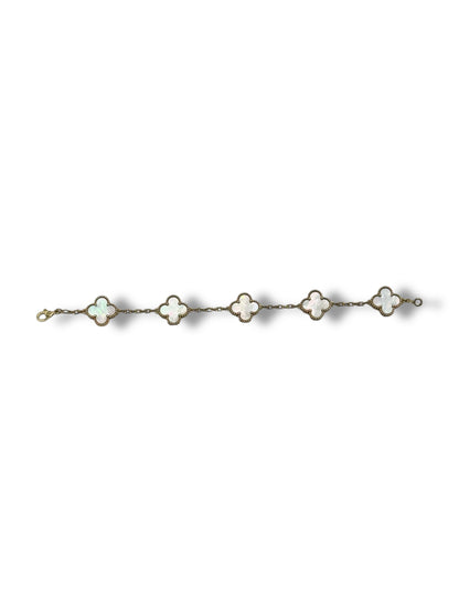 Van Cleef - Bracelet Vintage Alhambra 5 motifs Nacre