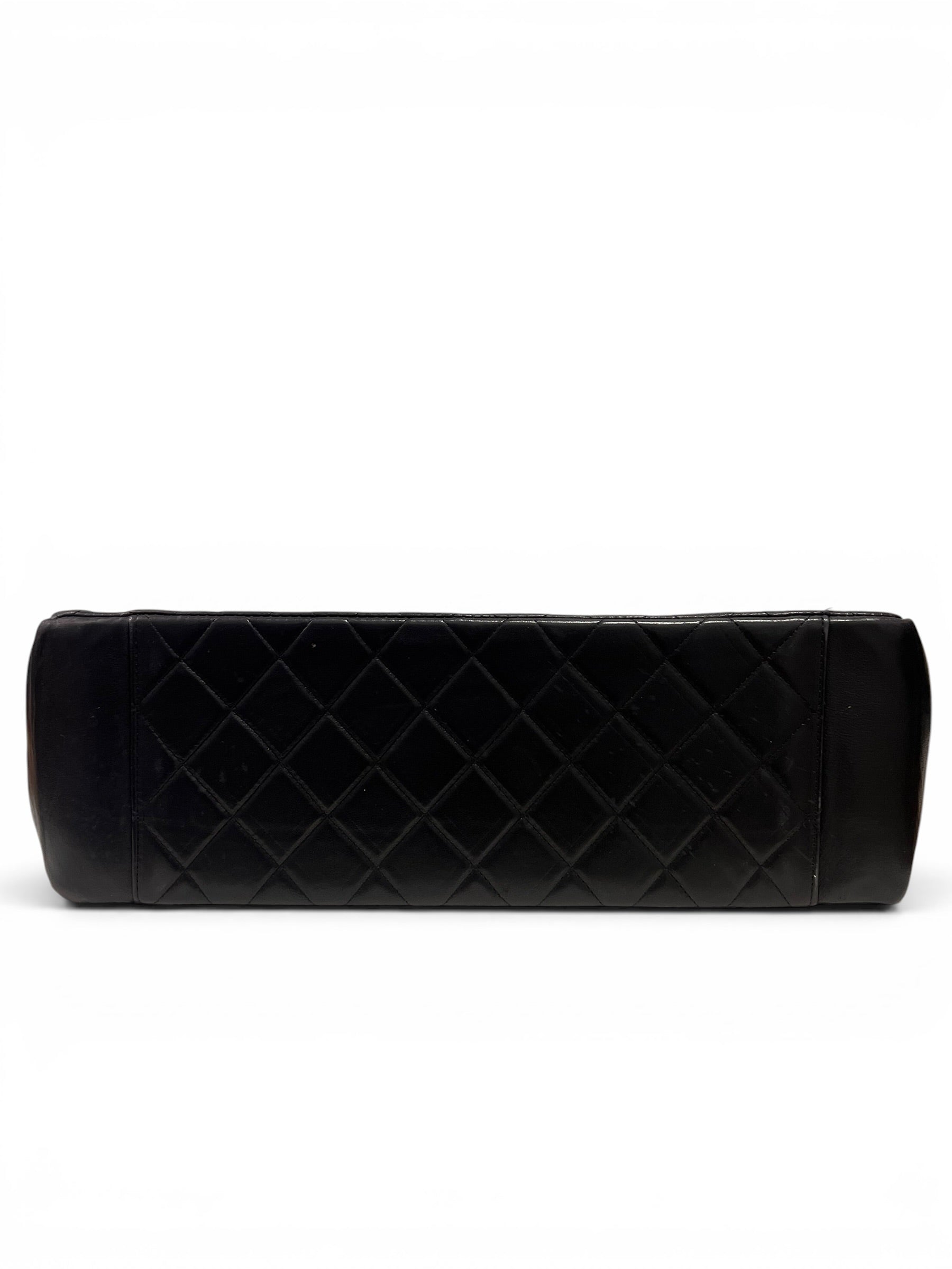Chanel - Sac Cabas « Shopping » en cuir noir