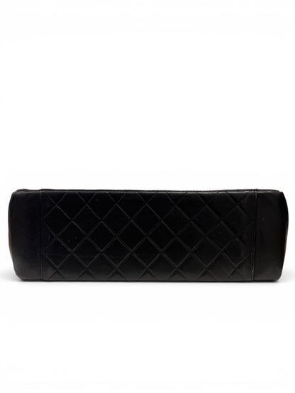Chanel - Sac Cabas « Shopping » en cuir noir