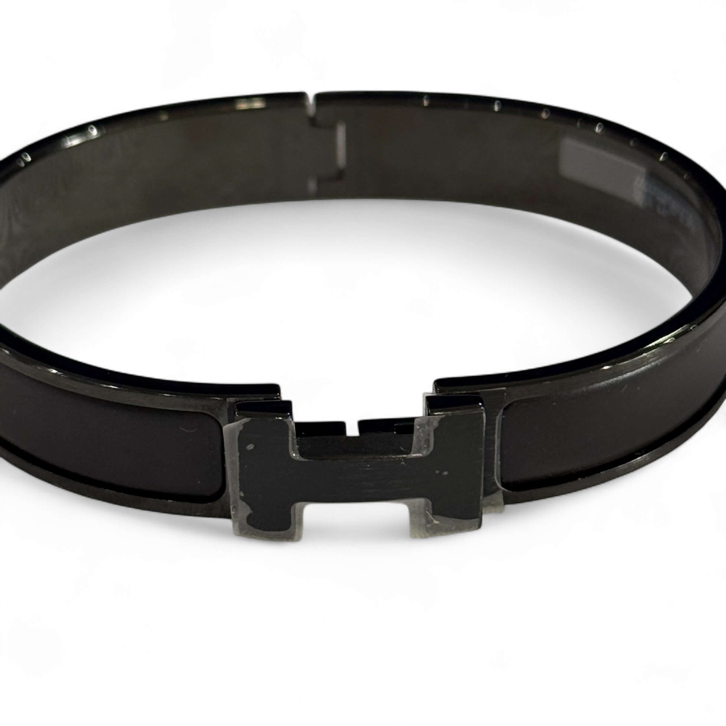 Hermès - Bracciale clic HH So black
