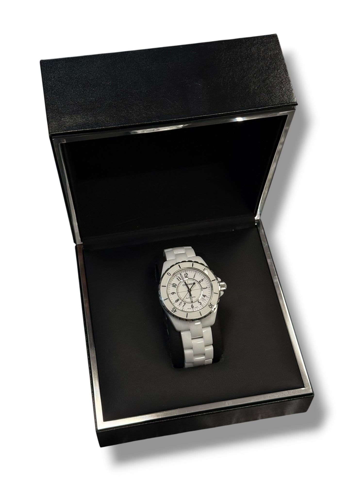 Chanel - Montre J12 Date 38mm Automatique céramique blanche