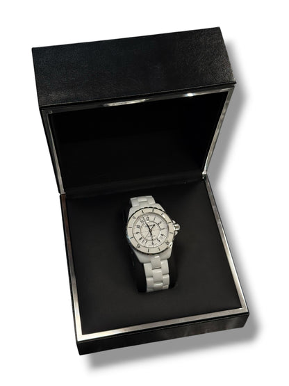 Chanel - Montre J12 Date 38mm Automatique céramique blanche