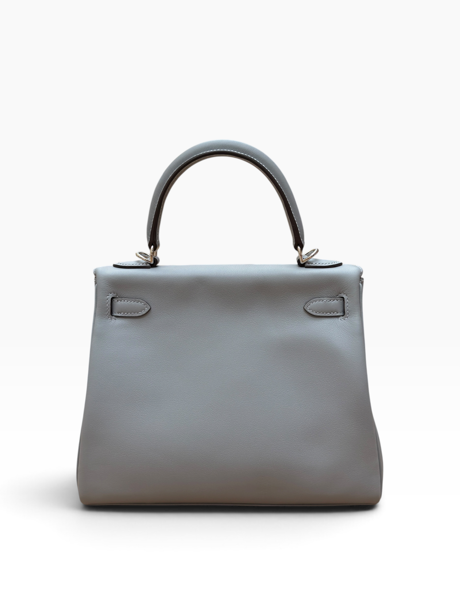 Hermès - Sac Kelly 25 Veau Swift Gris Pantin