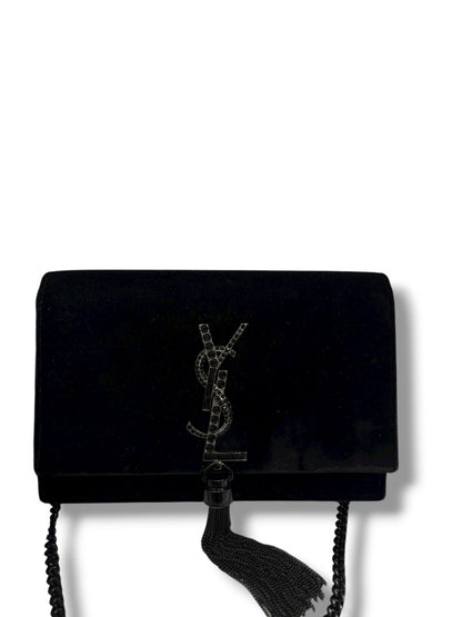 Yves Saint Laurent - Sac à bandoulière Kate en velours
