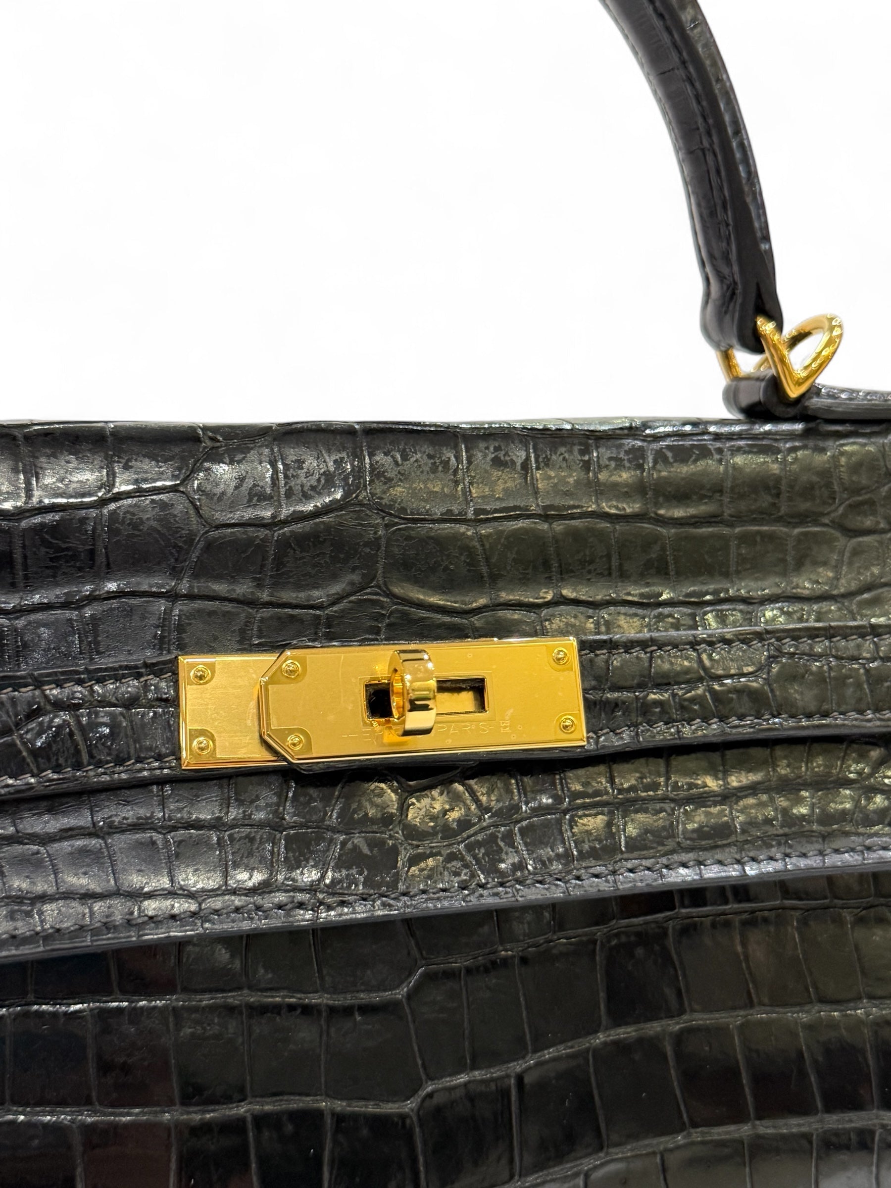 Hermès - Borsa Kelly 32 in coccodrillo