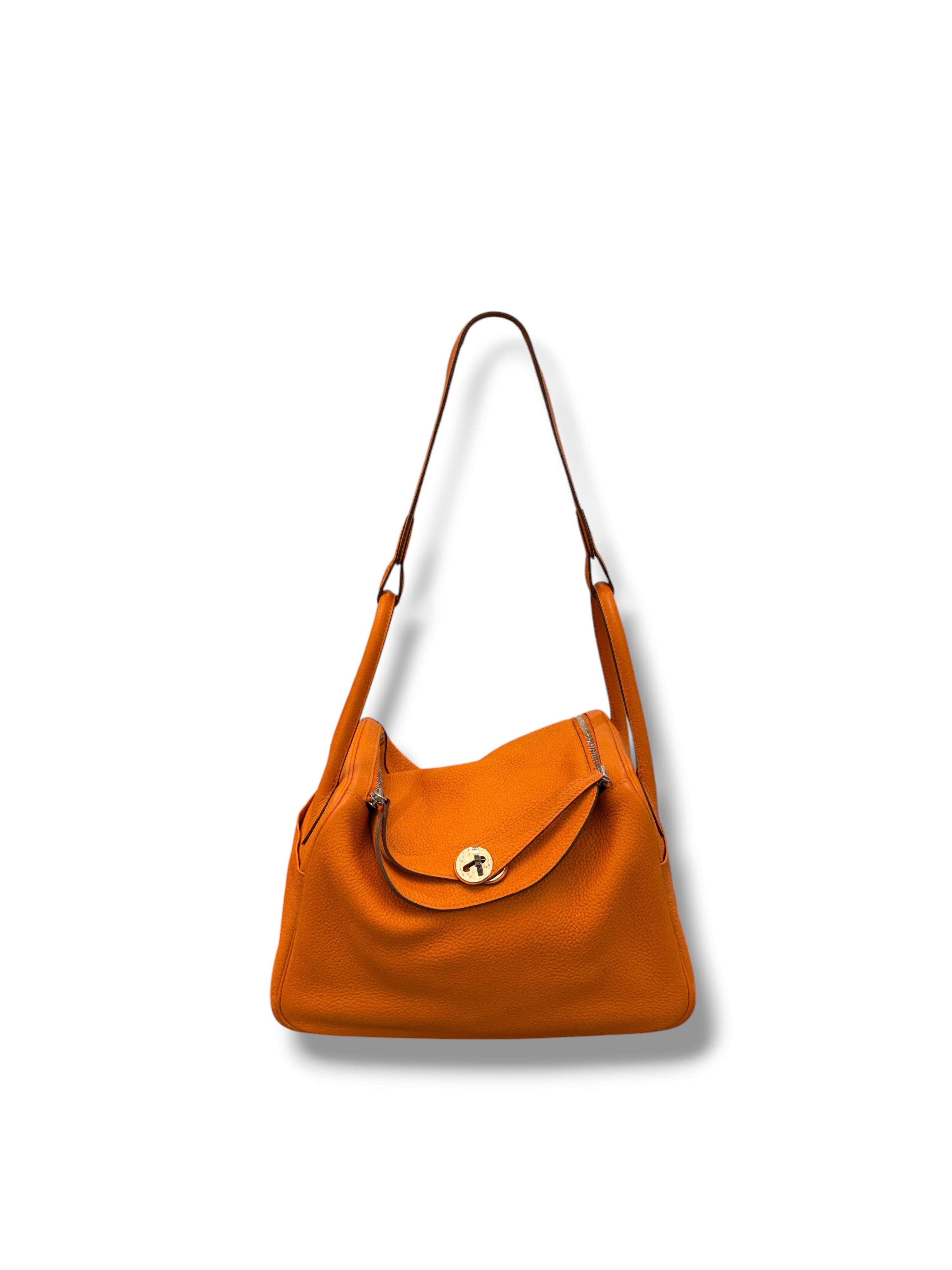 Hermès - Sac Lindy 30 Orange PHW