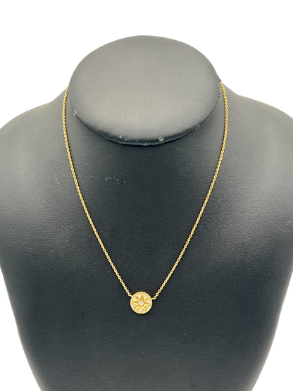 Dior - Compass Rose Necklace Gold, Mother-of-Pearl and Diamond
