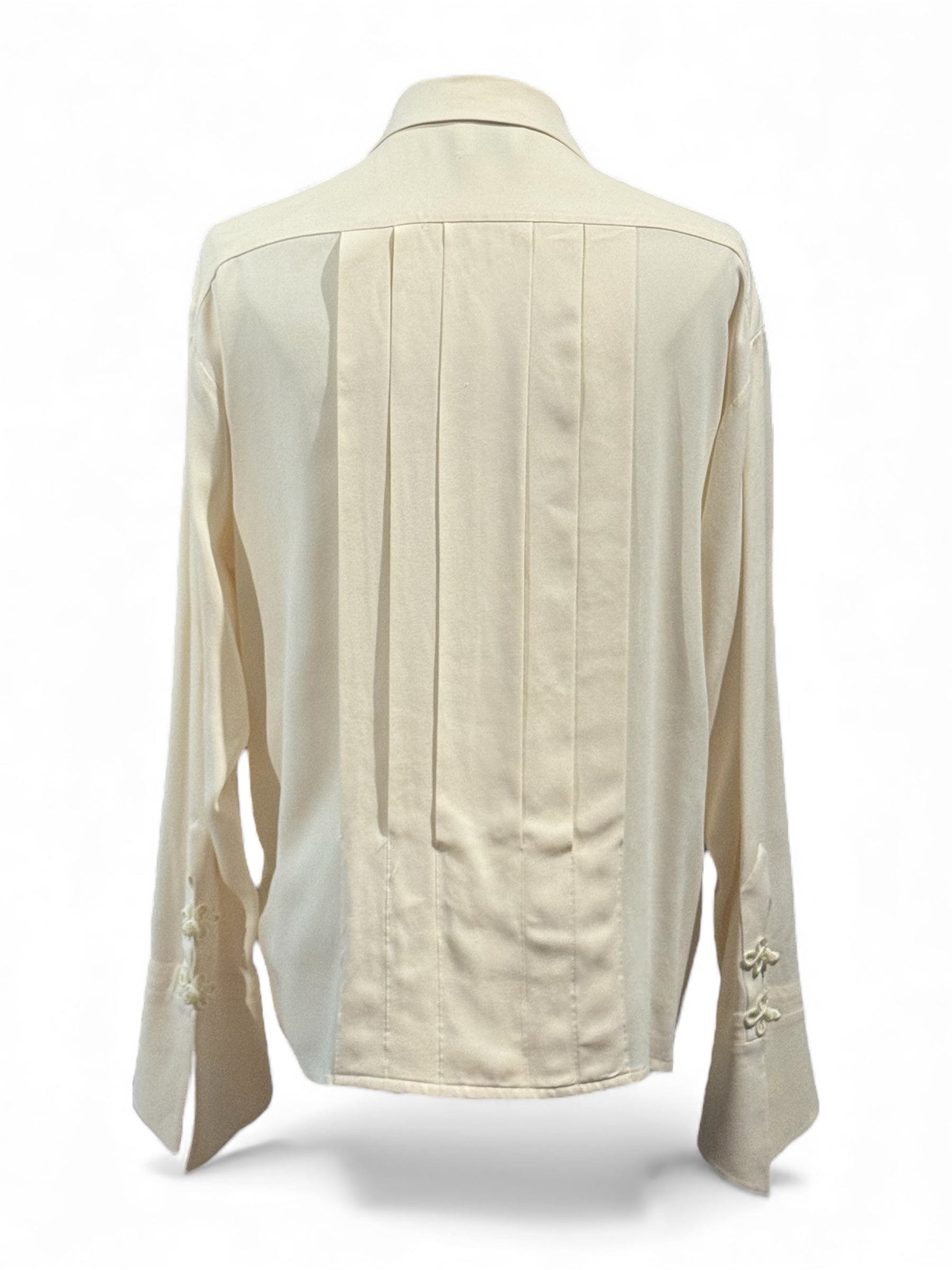 Chanel - Bluse elfenbeinfarben Größe 38