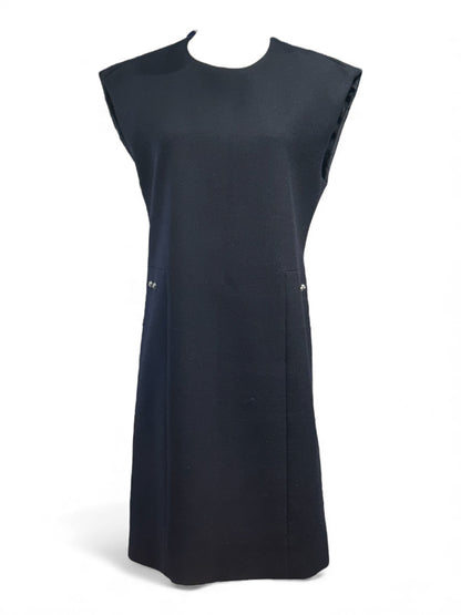 Céline - Robe en laine bleu marine T42