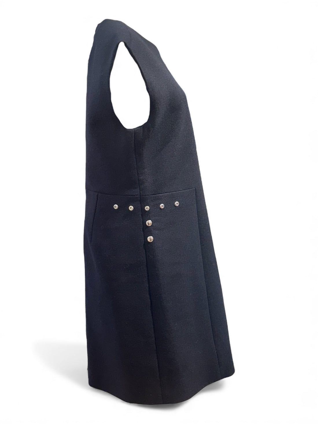 Céline - Robe en laine bleu marine T42