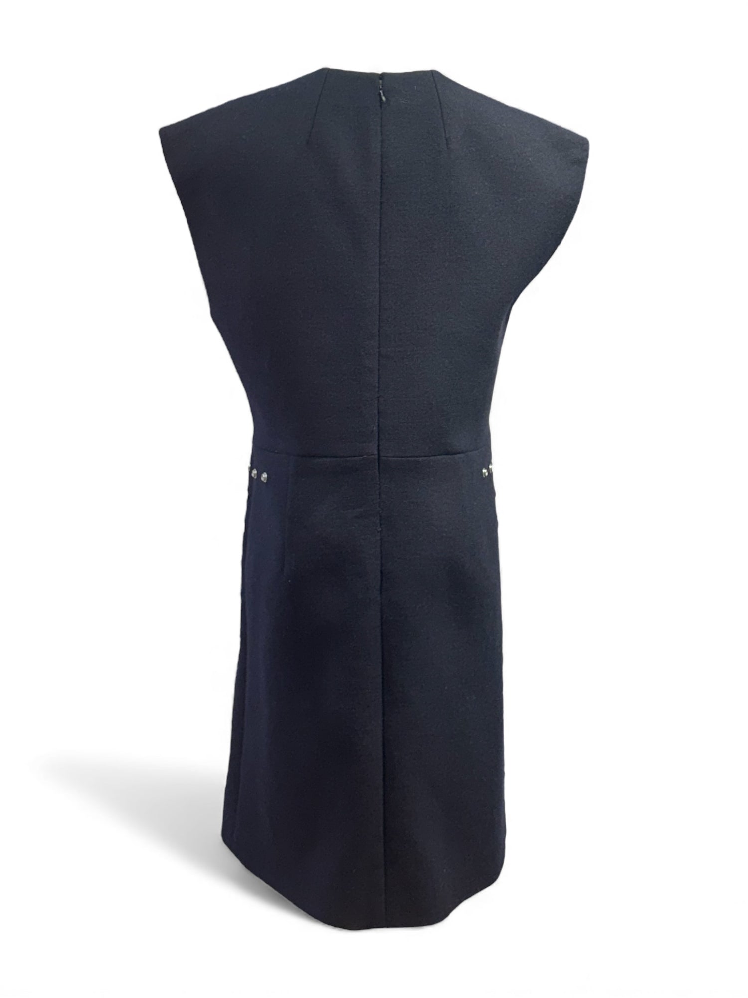 Céline - Robe en laine bleu marine T42