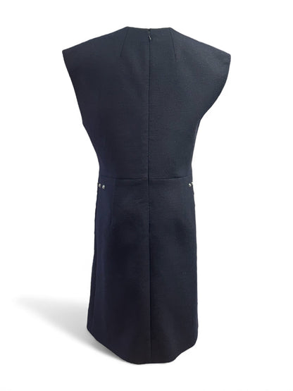 Céline - Robe en laine bleu marine T42