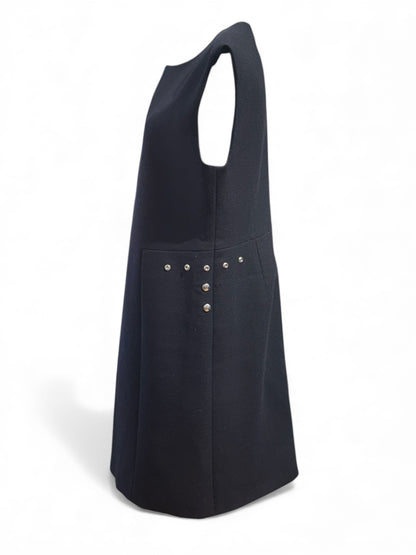 Céline - Robe en laine bleu marine T42