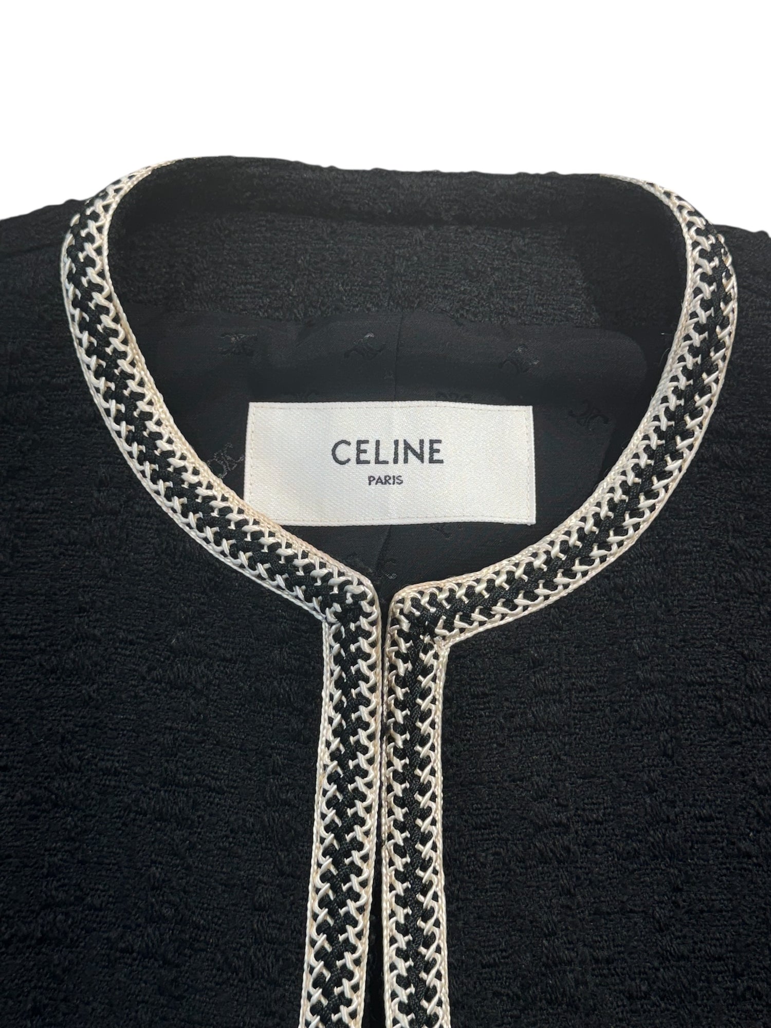 Céline - Veste en laine noir T42