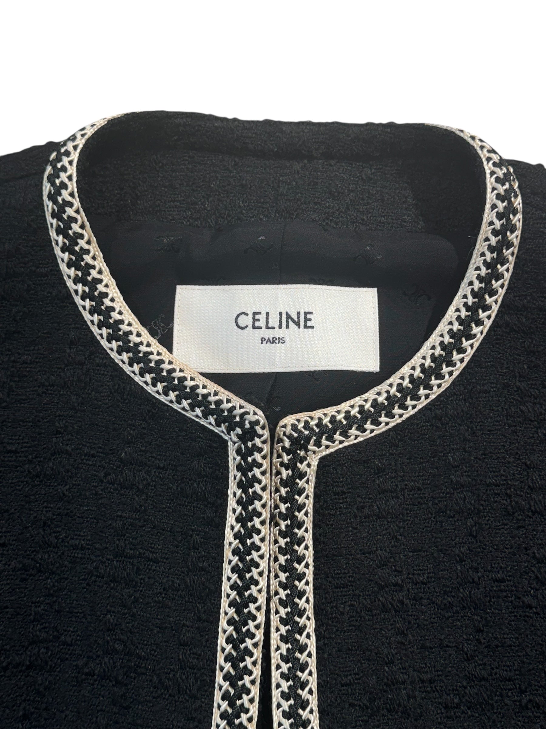 Céline - Giacca in lana nera taglia 42