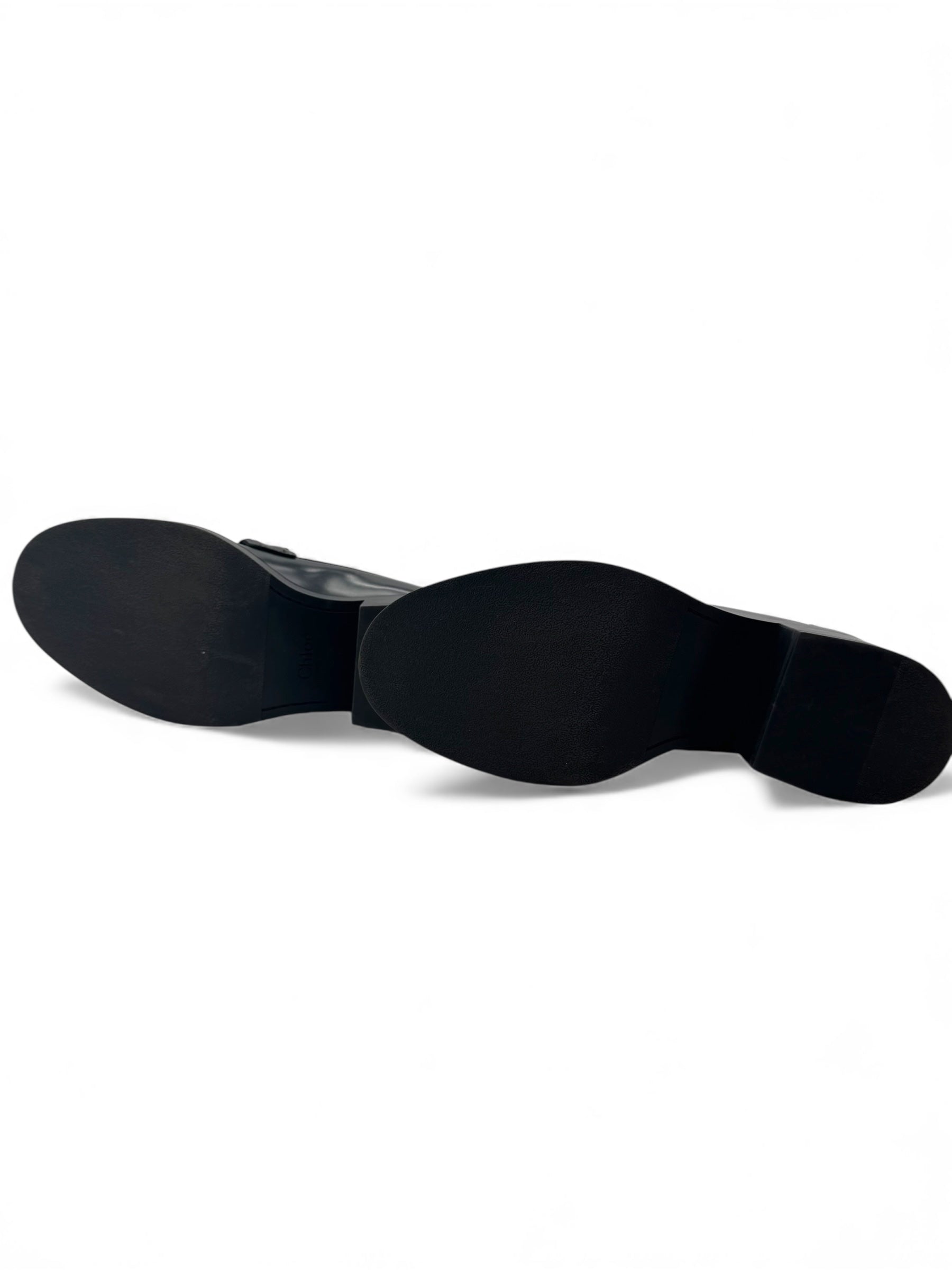 Chloé - Mocassino con tacco nero misura 37,5