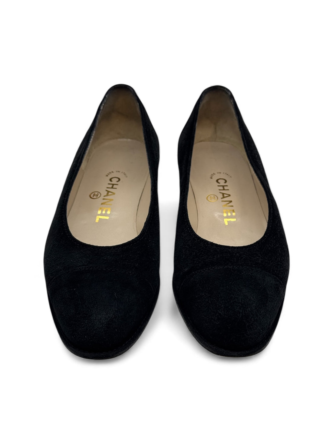 Chanel - Wildlederschuhe Ballerinas Größe 36,5