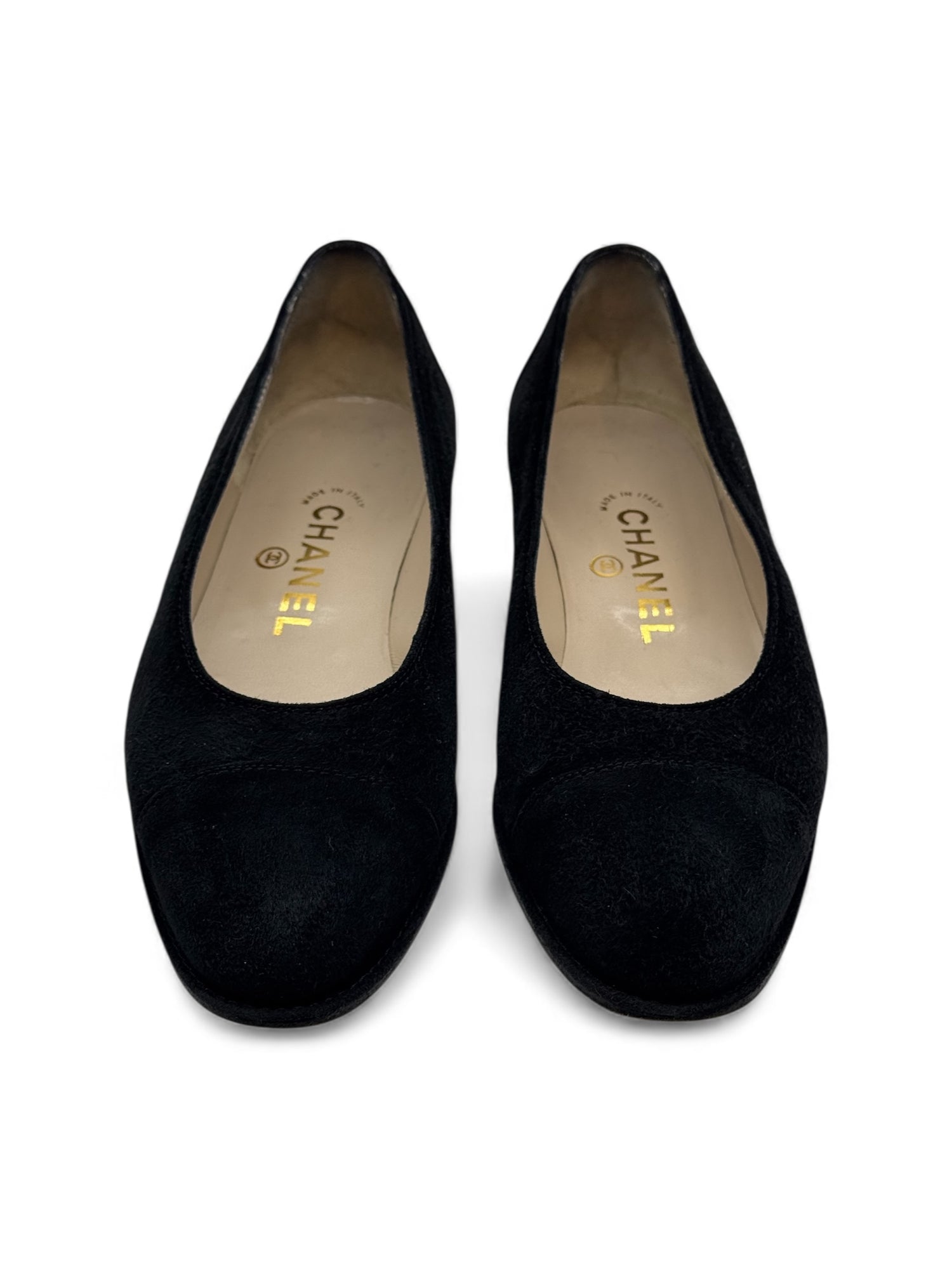 Chanel - Ballerines en daim T36,5