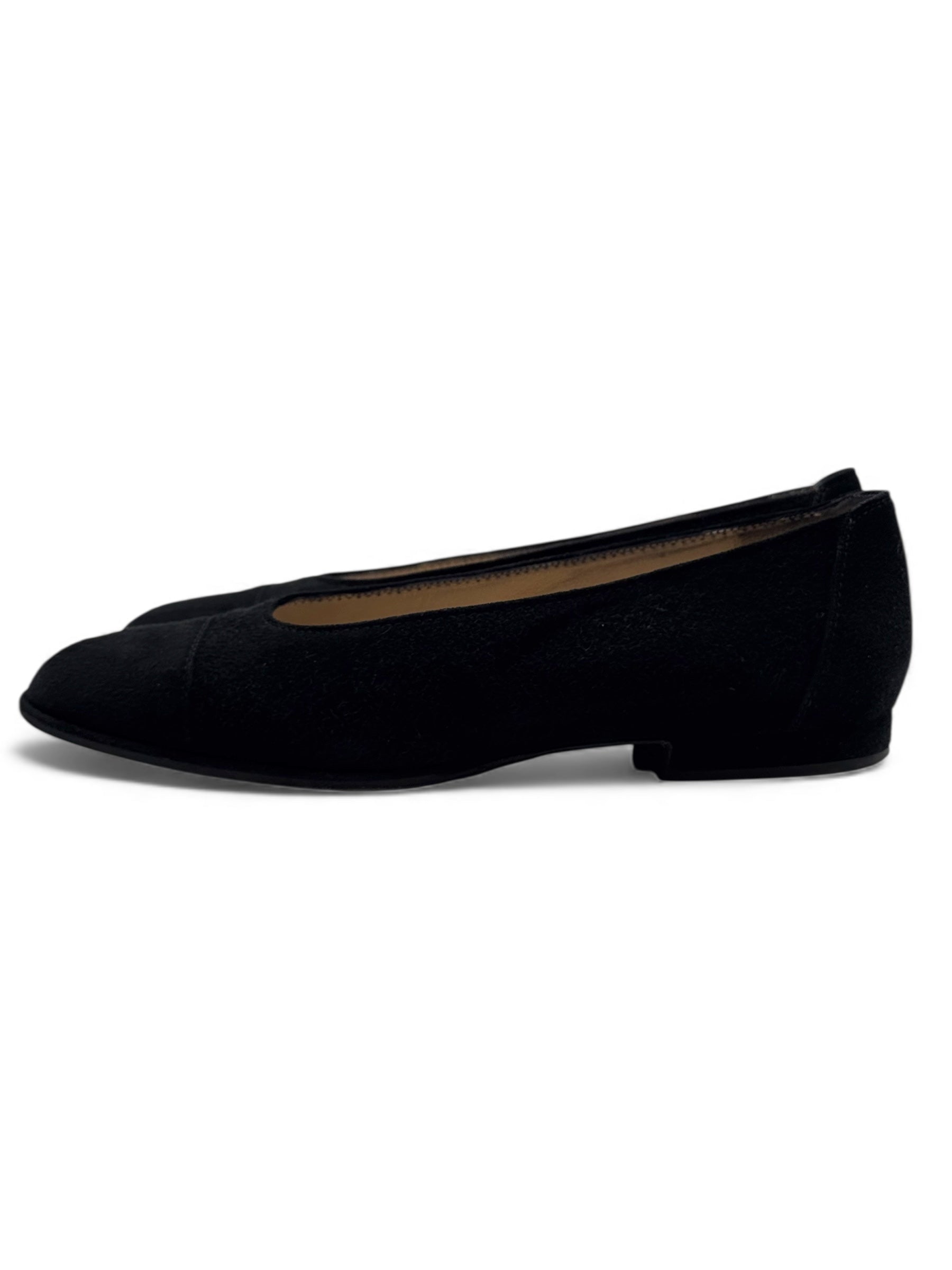 Chanel - Ballerines en daim T36,5