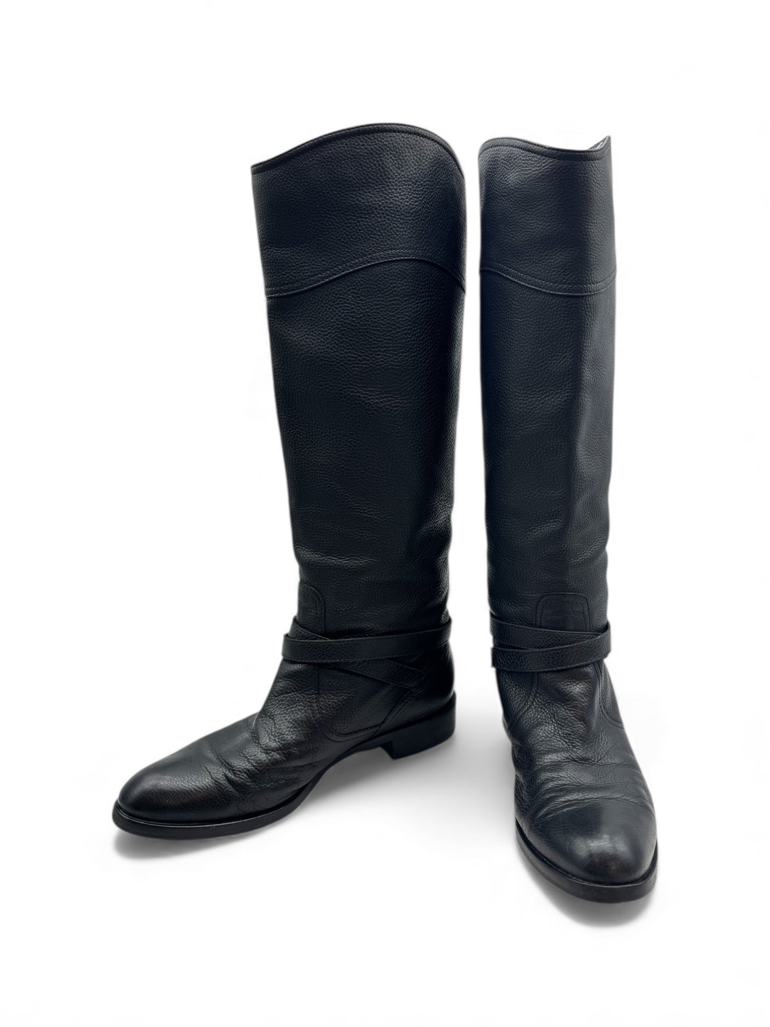 Gianvito Rossi - Bottes en cuir noir T38