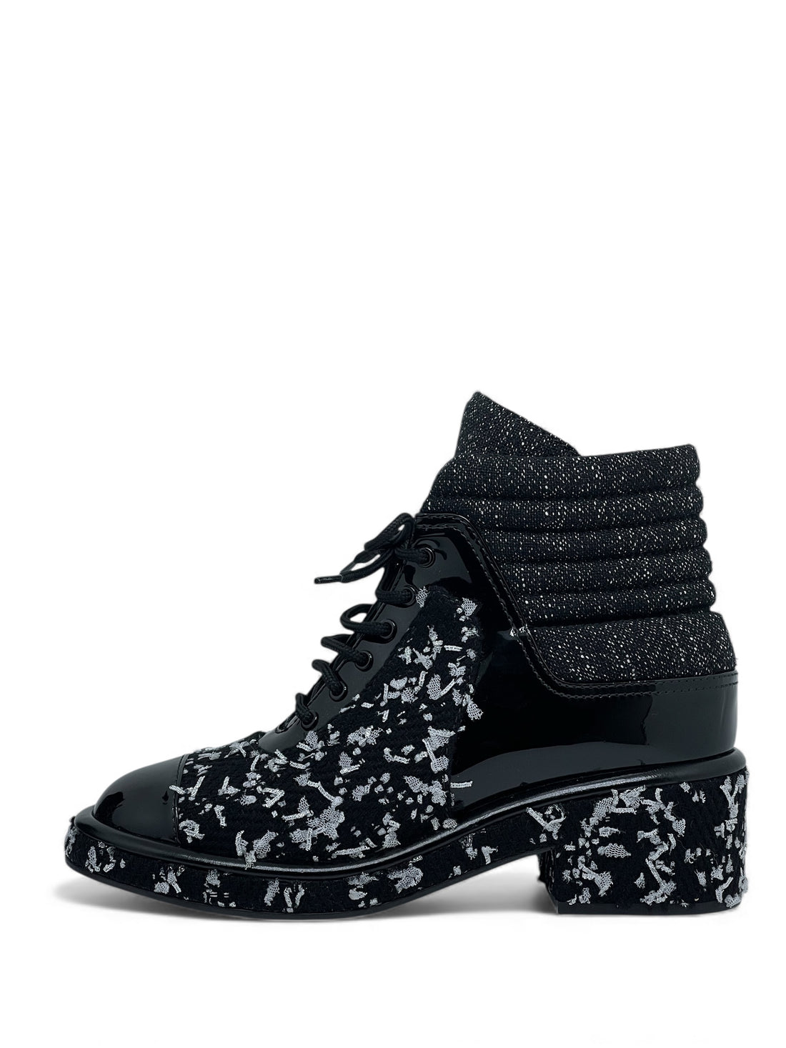 Chanel - Bottines en tweed T38,5