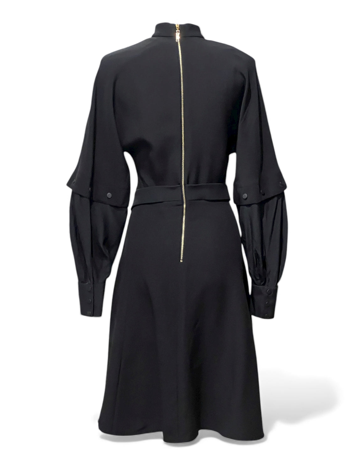 Louis Vuitton - Robe noire manche longue T34