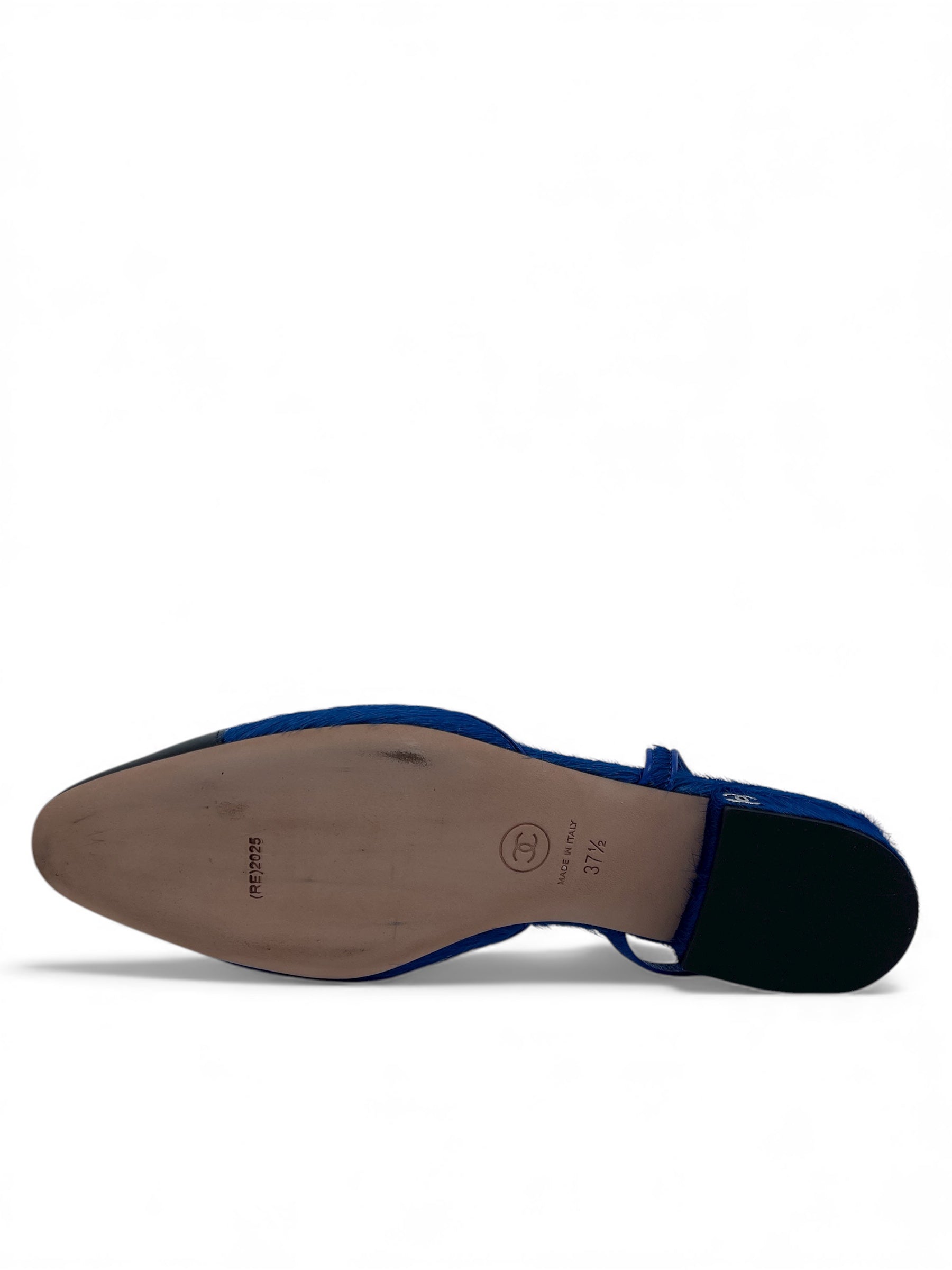Chanel - Blaue Riemchenpumps Größe 37,5