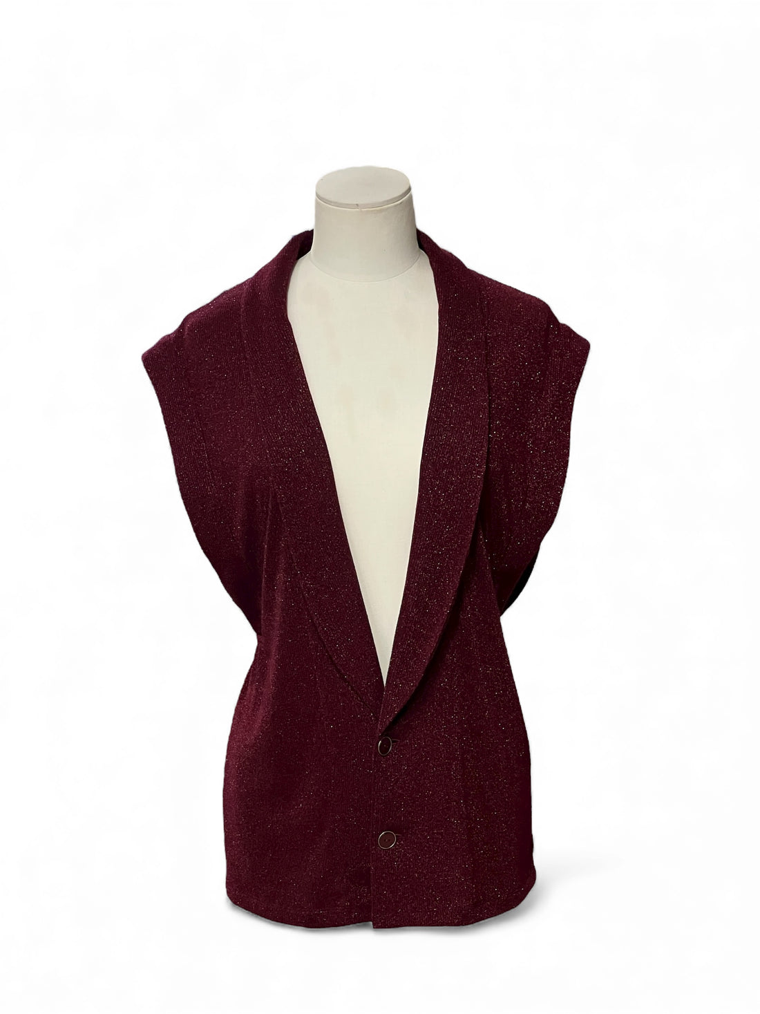 Saint Laurent -  Blazer sans manches rouge T38