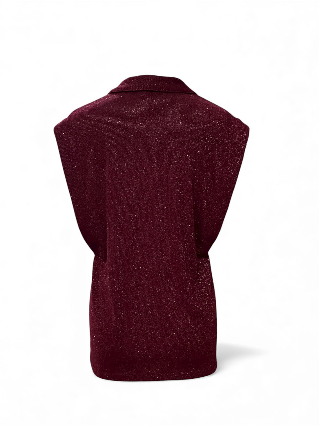 Saint Laurent -  Blazer sans manches rouge T38