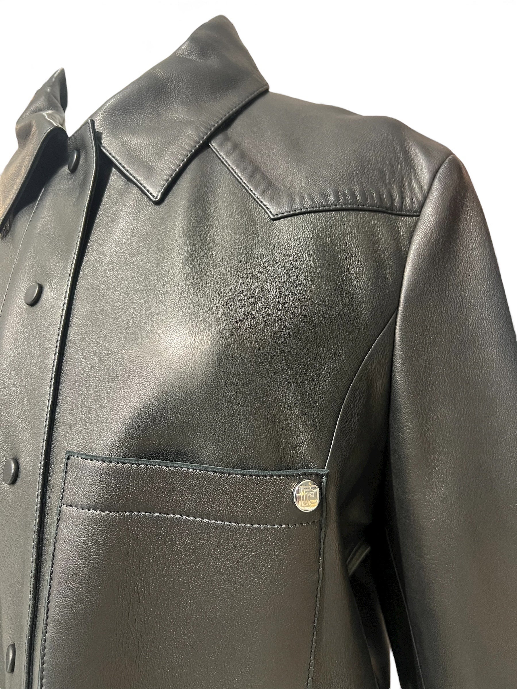 Paco Rabanne - Giacca in pelle T38