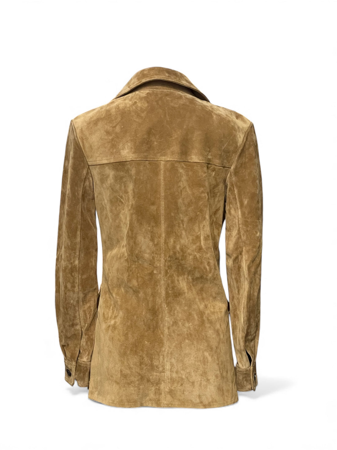 Saint Laurent -  Veste en cuir marron T36