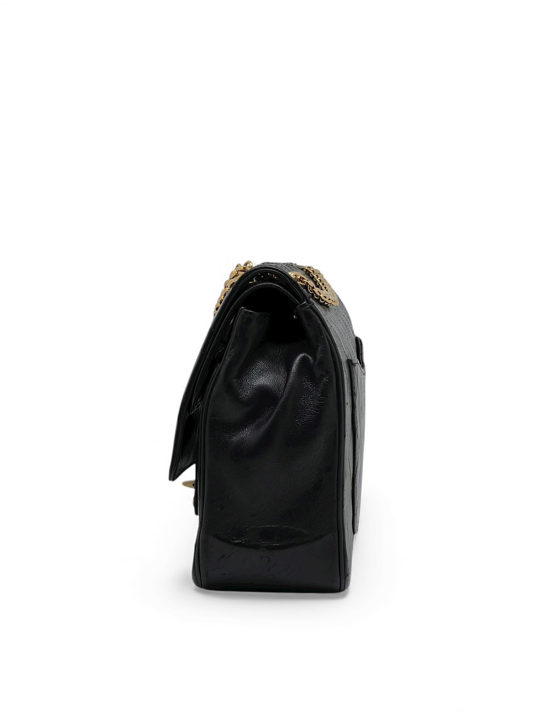 Chanel - Sac Double Flap Chaîne grain de riz
