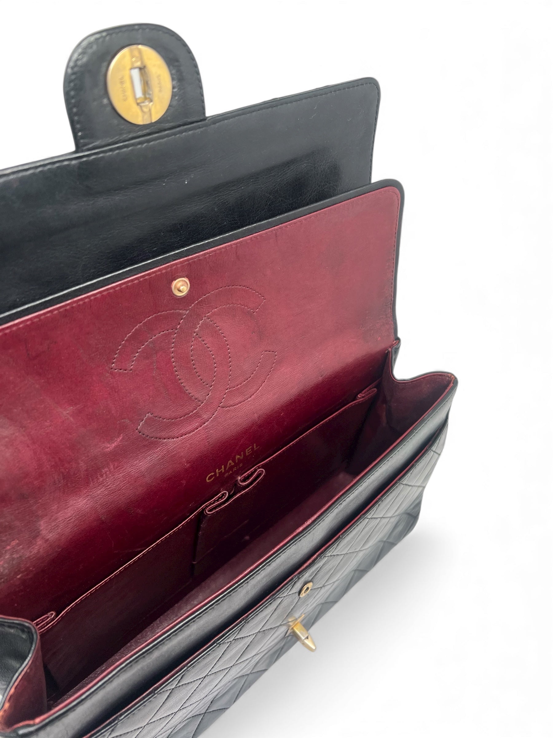 Chanel - Sac Double Flap Chaîne grain de riz