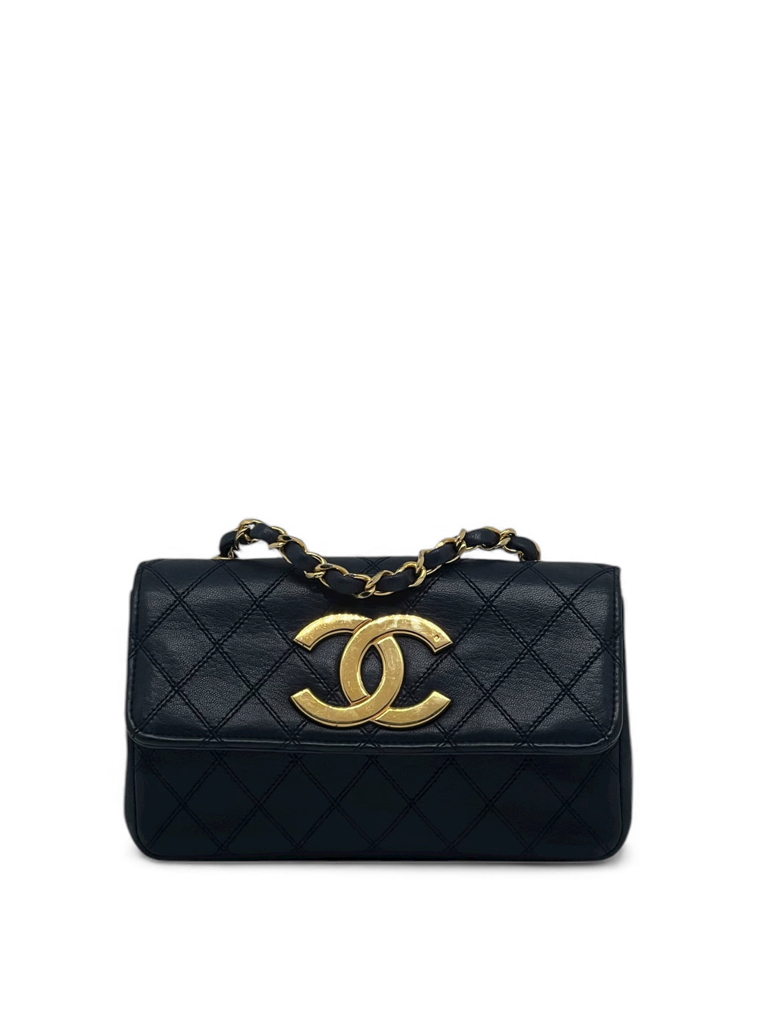 Chanel - Sac mini Rabat bleu marine