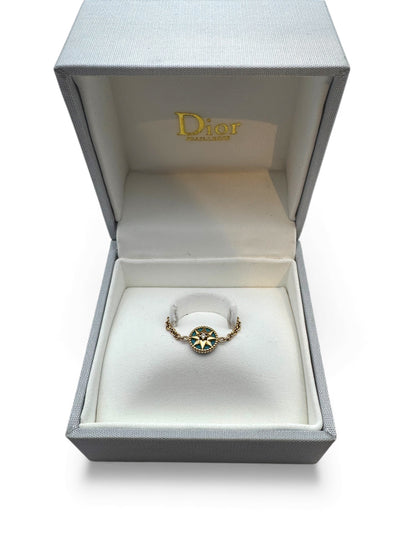Dior - Bague rose des vents bleu T54