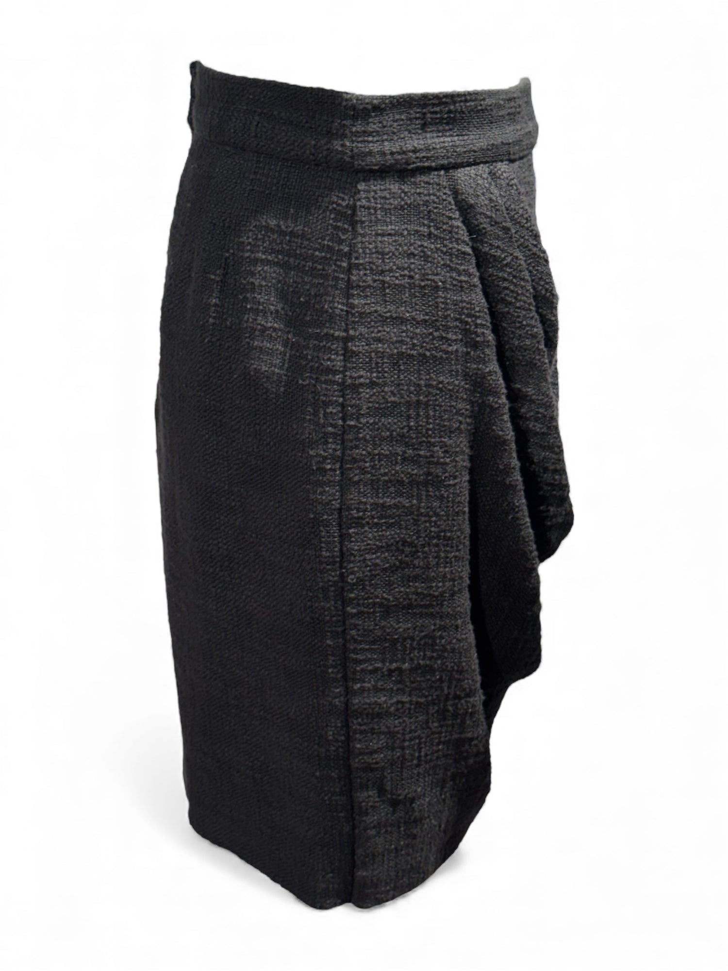 Chanel - Jupe en tweed noir T40