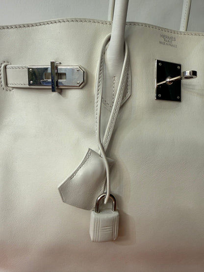 Hermès - Sac Birkin 35 Blanc