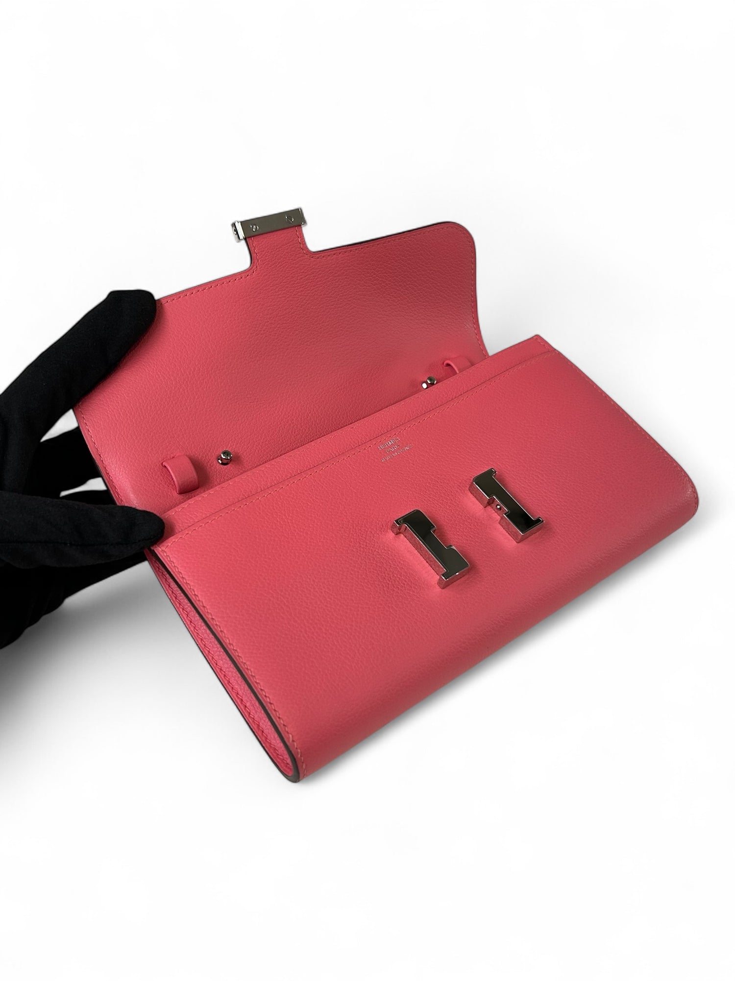Hermès - Pochette Constance To Go Rose azalée