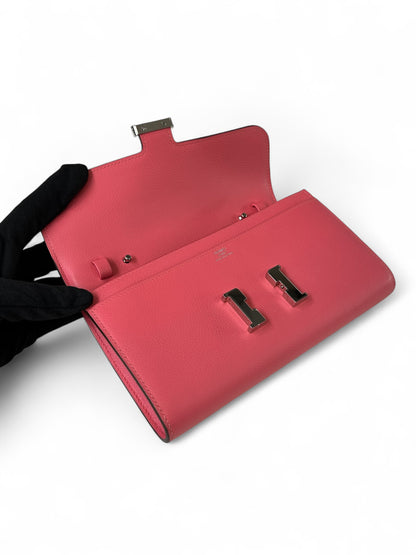 Hermès - Pochette Constance To Go Rose azalée
