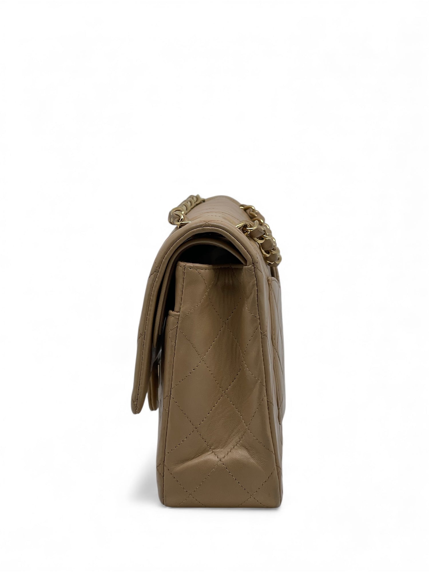 Chanel - Sac Timeless 25 Double Flap beige