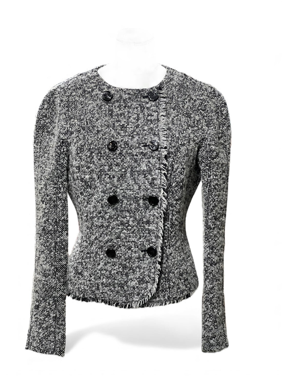 Dior - Gray tweed jacket T36