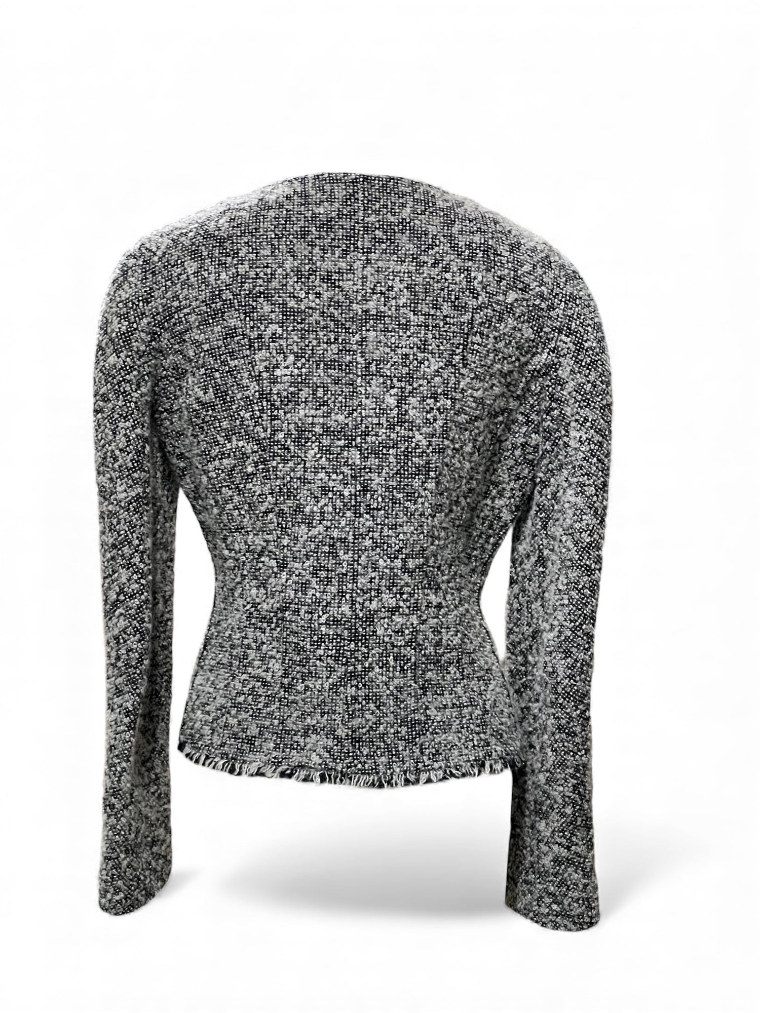 Dior - Veste en tweed grise T36