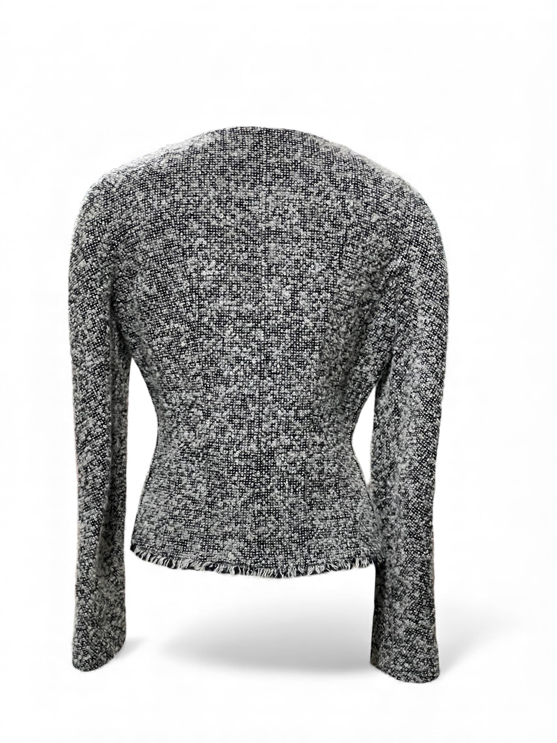 Dior - Veste en tweed grise T36