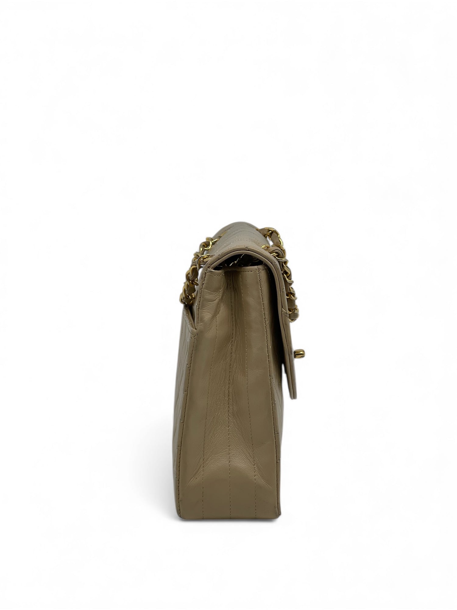 Chanel - Sac à main matelassé beige