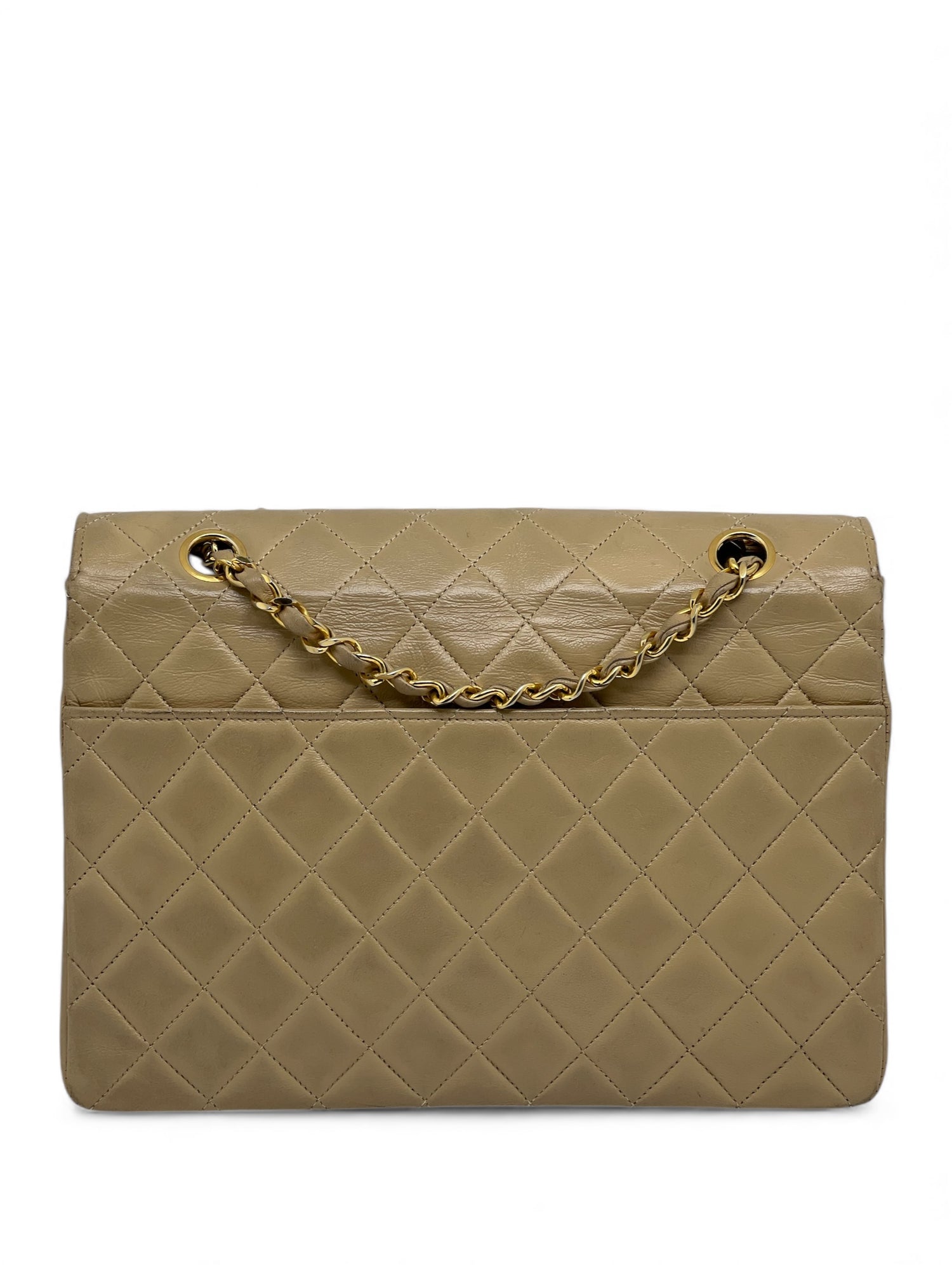 Chanel - Sac à main matelassé beige