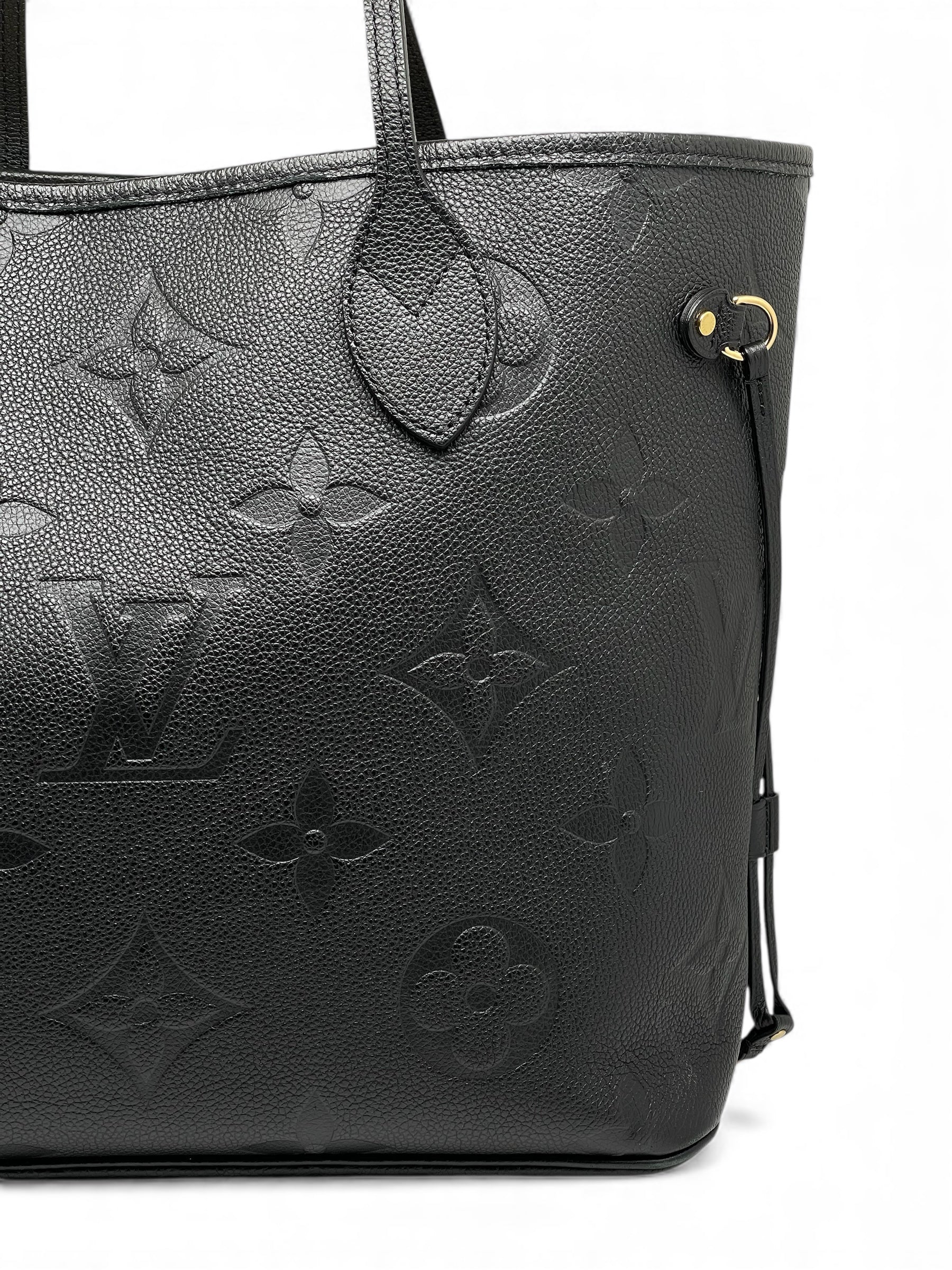 Louis Vuitton - Tasche Neverfull MM Prägung schwarz