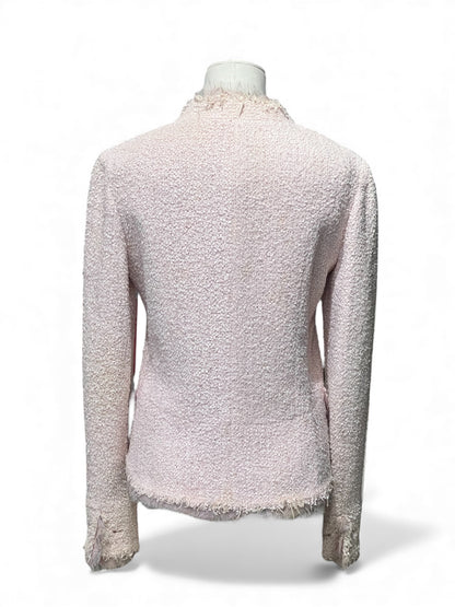 Chanel - Veste en tweed rose T38