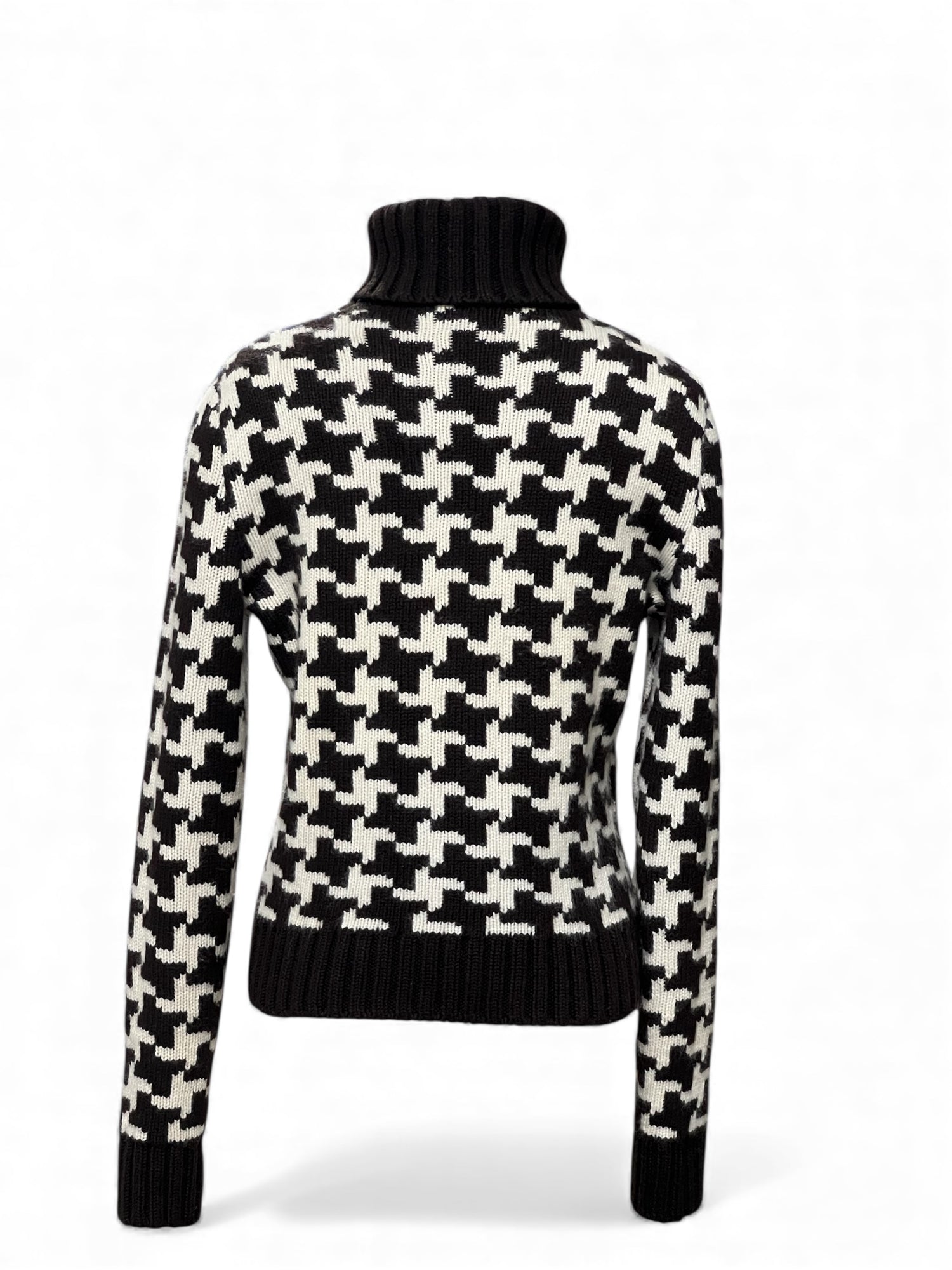 Céline - Pull, Col roulé en cachemire marron T40