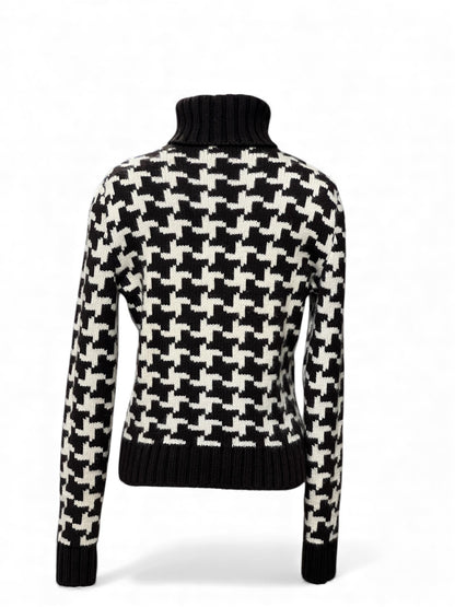 Céline - Pull, Col roulé en cachemire marron T40