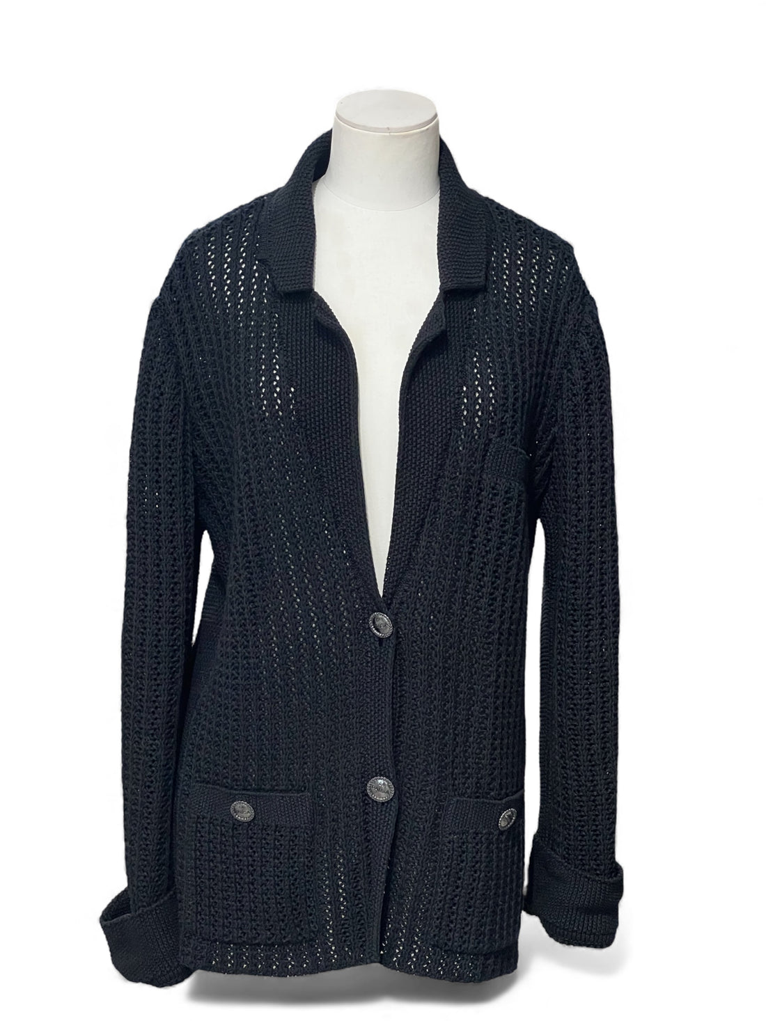 Chanel - Cardigan nero La Pausa T40